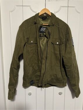 Speed and strength motorcycle Military Field Jacket in Olive Green